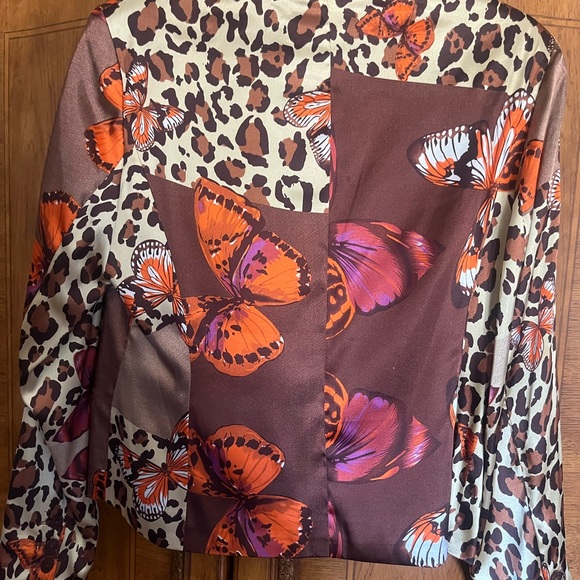 Russell Kemps print satin blazer size 6 - Picture 3 of 4